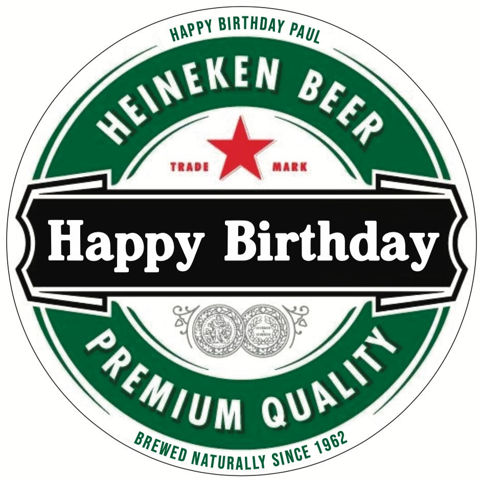 Heineken Cake Topper