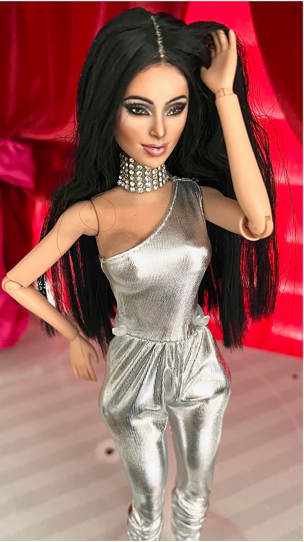 Thumbnail: Kardashian One of a Kind Hand-painted Barbie Doll by Popzglam