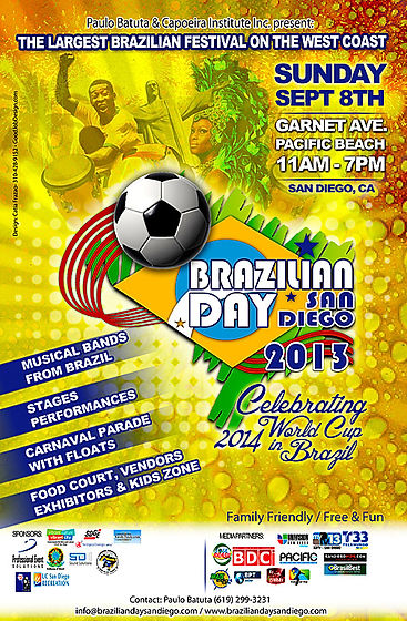Brazilian Day Festival - Logo, Poster and Fliers - Design: Catia Keck