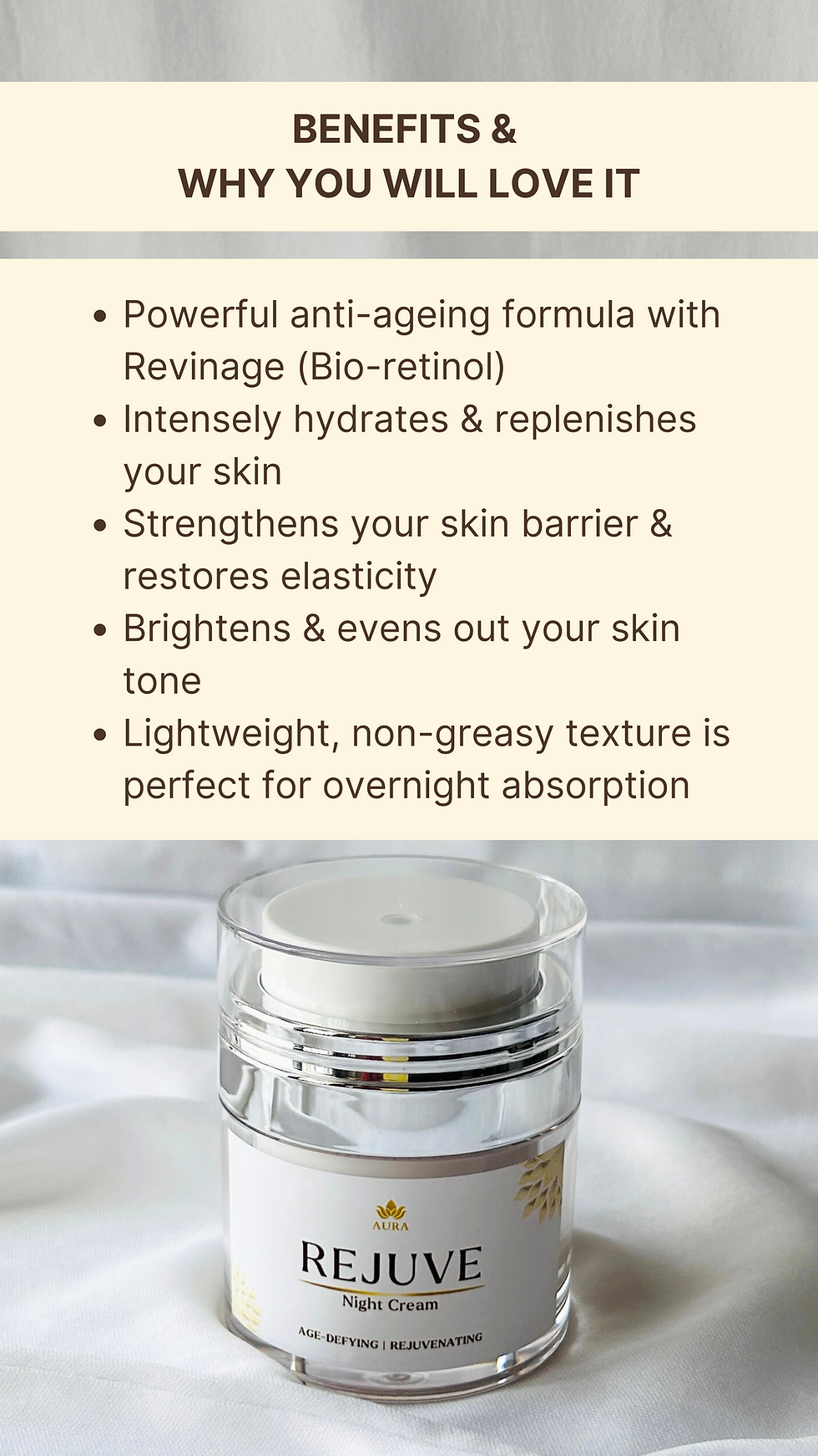 Thumbnail: REJUVE Advanced Anti-ageing         Night Cream 30g