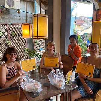 cooking class, Kampot Cambodia, group and family, things to do, activities