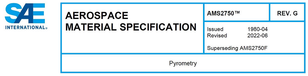 AMS 2750G, AMS2750G, Pyrometry, Pirometri