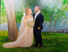 wedding painting during the event