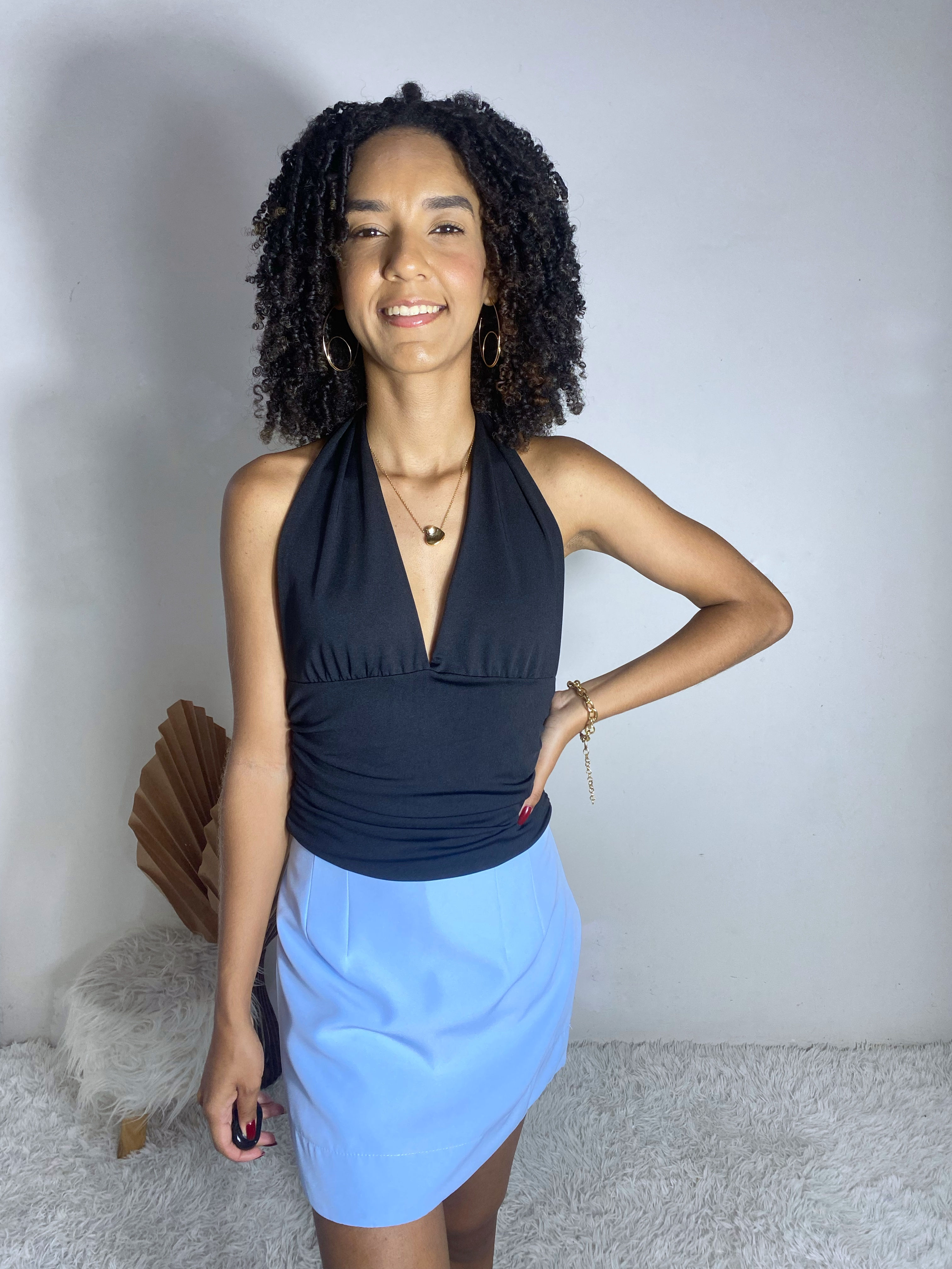 Top Cropped Multifomas Preto