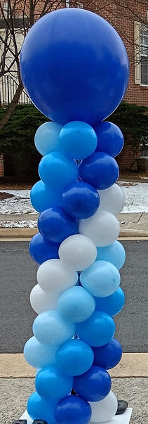 classic spiral balloon column