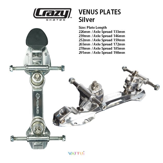 ภาพขนาดย่อ: CRAZY Roller Skate Venus Colored Plates Aluminium เครซี่สเก็ตคานวีนัสอลูมิเนียม