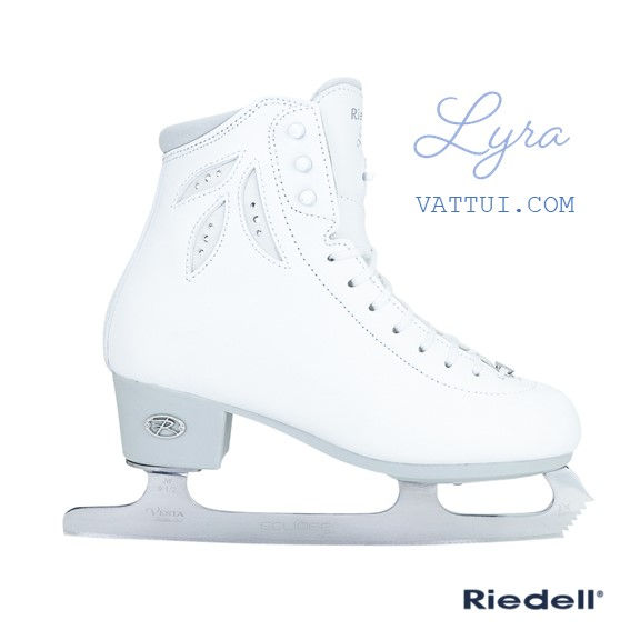 Thumbnail: Riedell Lyra Ice Skate Double jump Black White Boot ไรเดลสเก็ตน้ำเเข็งไลร่าดำขาว