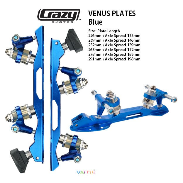 ภาพขนาดย่อ: CRAZY Roller Skate Venus Colored Plates Aluminium เครซี่สเก็ตคานวีนัสอลูมิเนียม