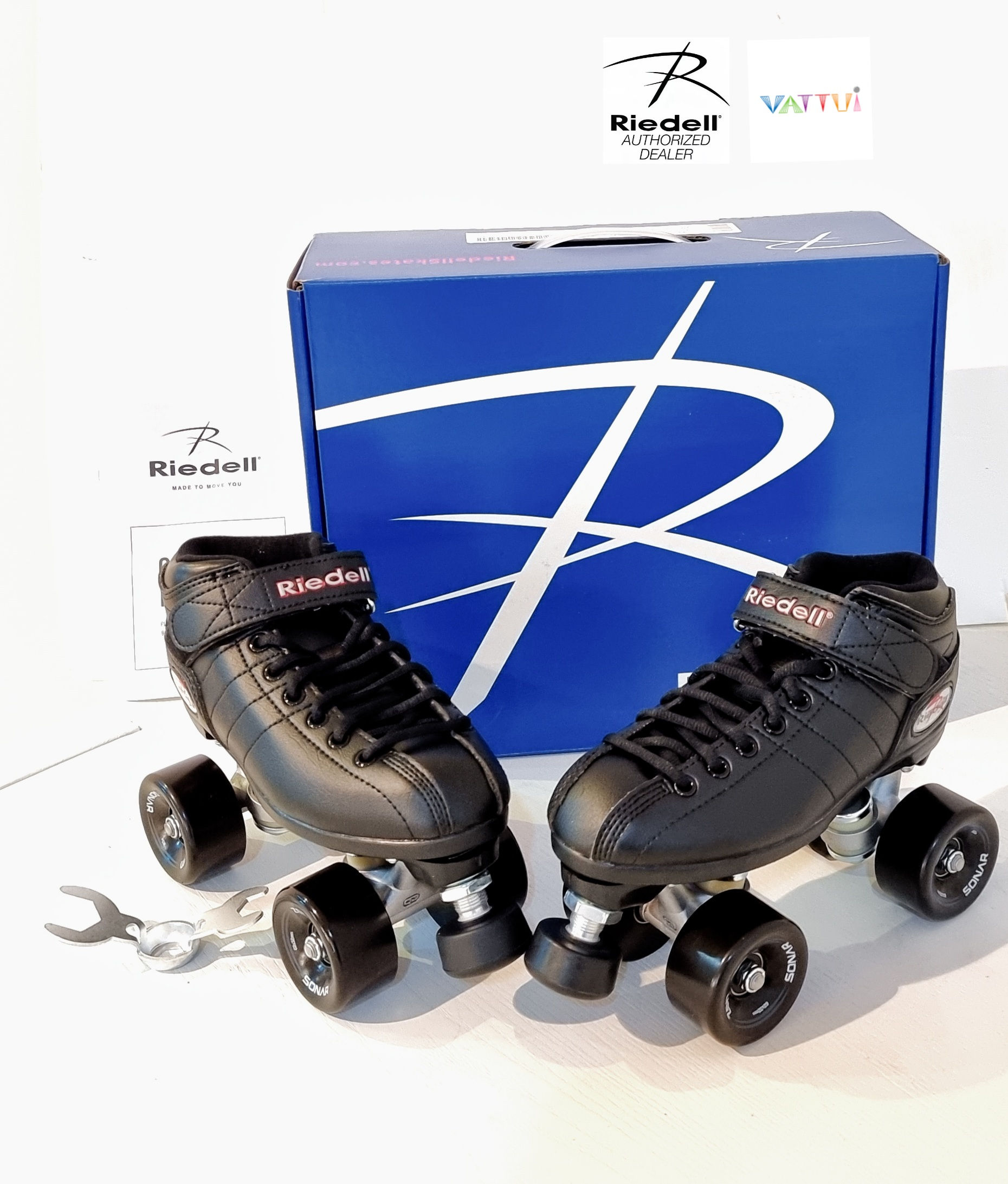 Riedellskates R3 Black Sonar Zen Wheel Outdoor ไรเดลสเก็ตอาร์3ล้อเซนวิ่งถนน