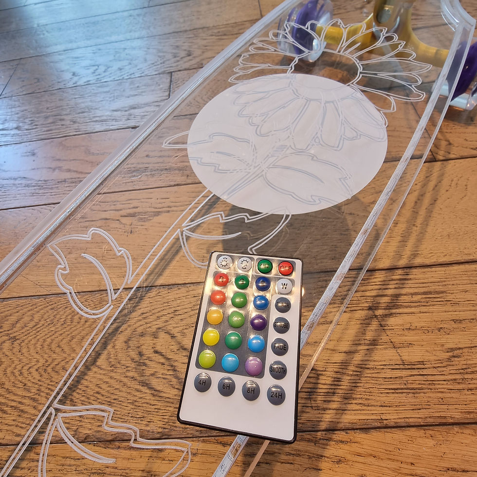 ภาพขนาดย่อ: Ghost Longboard Sunflower Acrylic LED Clear Deck40โกสลองบอร์ดอคิลิคไฟดอกทานตะวัน