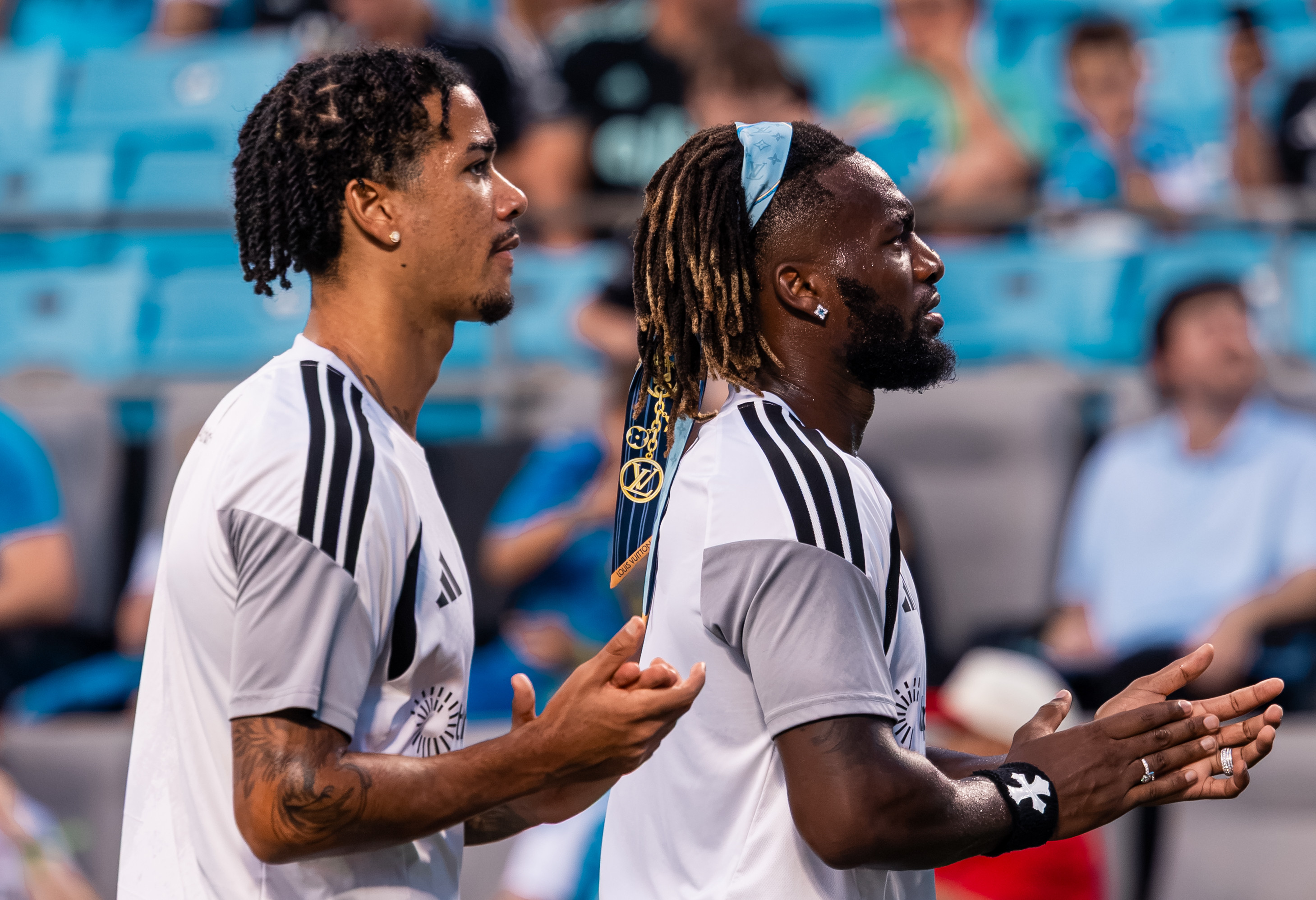 Idan Toklomati (left) and Allan Saint-Maximin (Photo courtesy of Elizabeth Hallmark / @lizs.media)