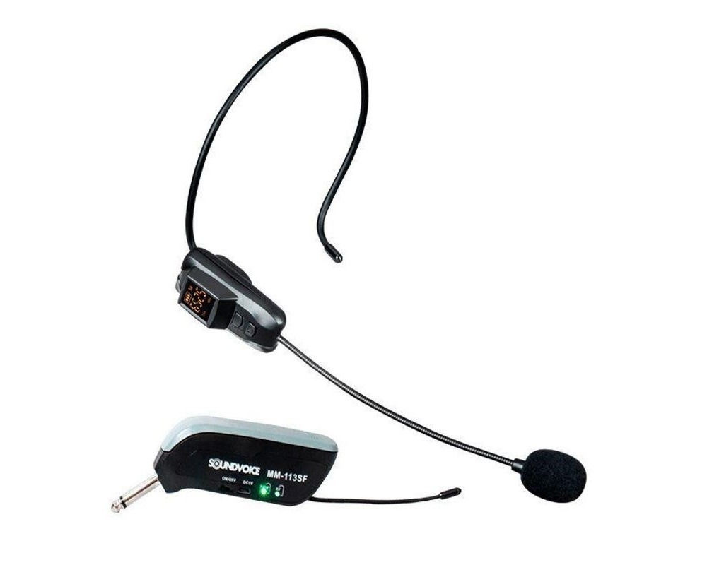 MICROFONE HEADSET FREQUÊNCIA FIXA MM113 SOUNDVOICE