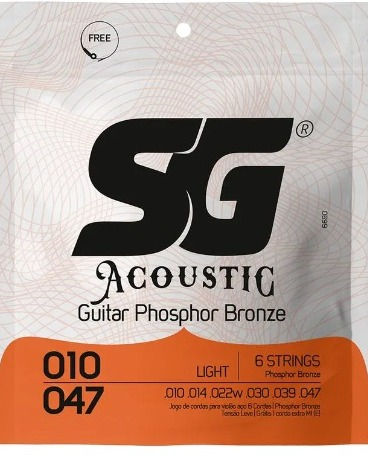 ENC. VIOLÃO AÇO PHOSPHOR BRONZE SG 0.10