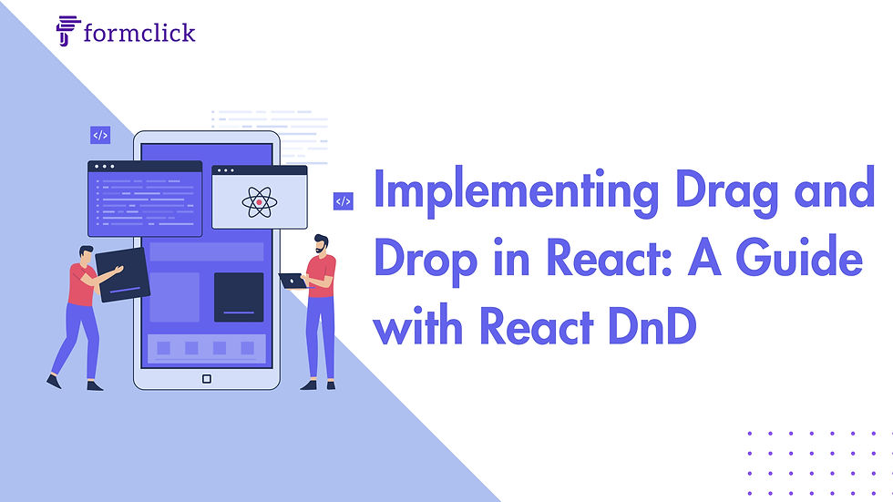 Implementing Drag and Drop in React: A Guide with React DnD - Illustration demonstrating drag and drop functionality in a React application using React DnD.