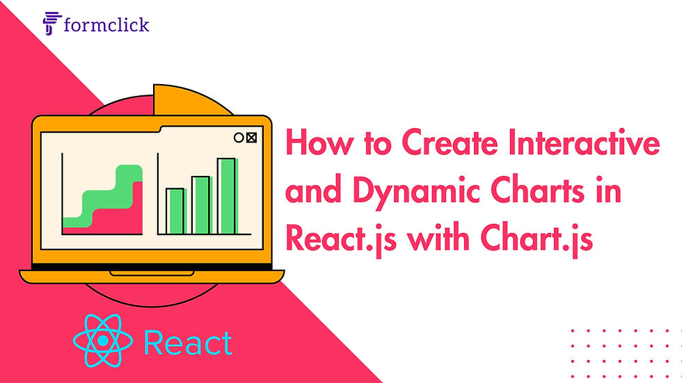 How to Create Interactive and Dynamic Charts in React.js with Chart.js - Illustration demonstrating the integration of Chart.js for dynamic chart creation in React.js.