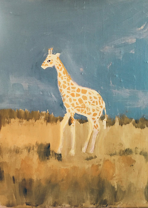 Giraffes:Acrylic:Val's Demo.jpeg