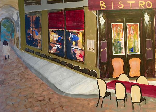 Paris is Waiting_Soft Body Acrylic on Wo