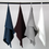 Thumbnail: Asphalt Grey linen waffle towel