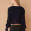 Thumbnail: Women's Midnight Peplum Sweater in Midnight