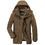 Thumbnail: Mens Hooded Winter Parka Coat with Inner Fleece