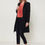 Thumbnail: Women's Wool-blended Open Front Jacket In Black