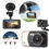 Thumbnail: 4" Dual Lens 1080P FHD 1.0MP Dash Camera Car DVR