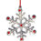 Thumbnail: Snowflake Christmas Tree Ornament Decorations Set of 4