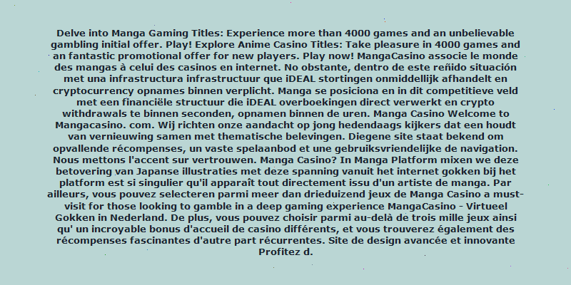 manga casino review