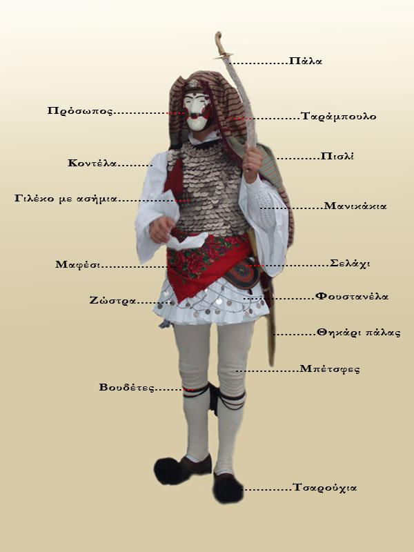 Костюм танцора на карнавале в Наусе. Источник фото; el.wikipedia.org.