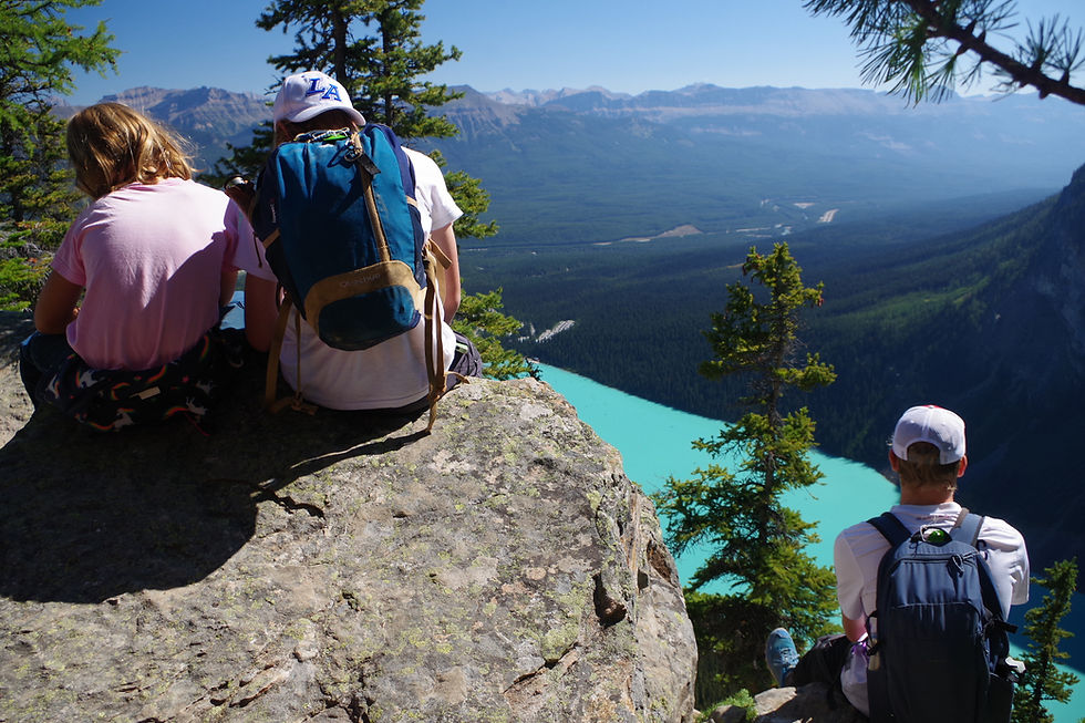 point de vue de Big Beehive sur le lac Louise