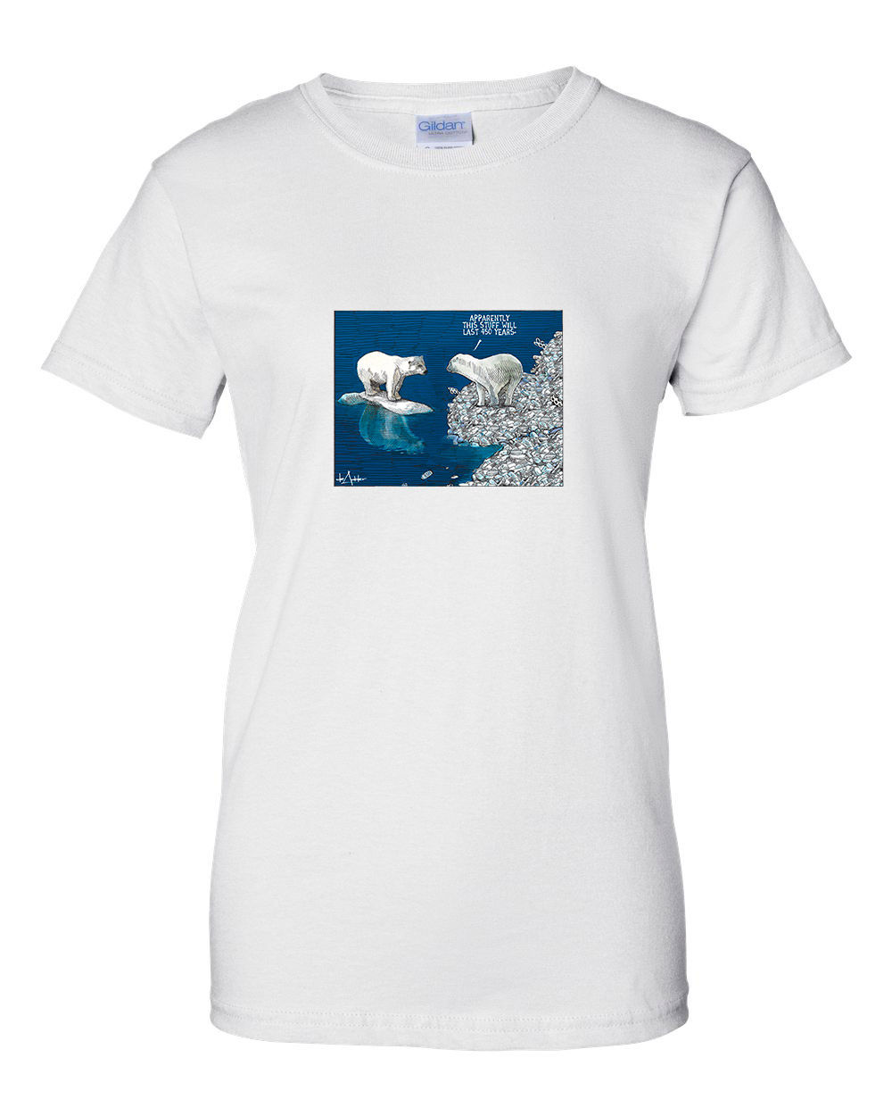 Women's Short Sleeve Shirt - Polar Bears