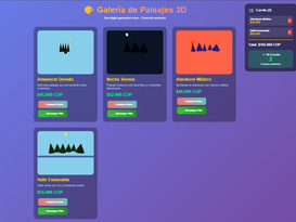 Galeria paisajes 3D Carrito de compras