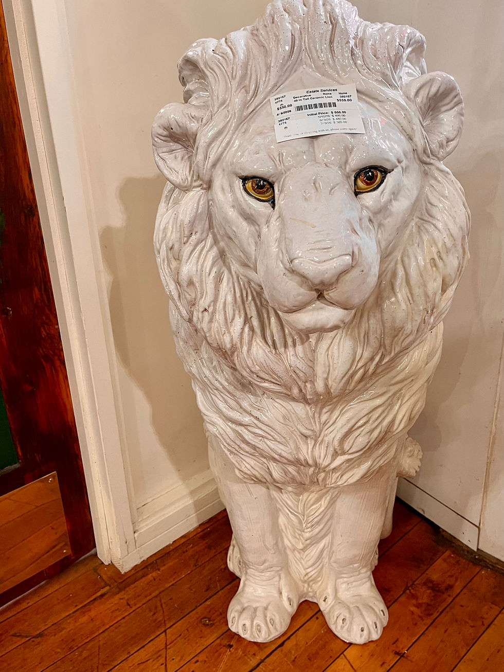 Thumbnail: 40” Talk Ceramic Lion