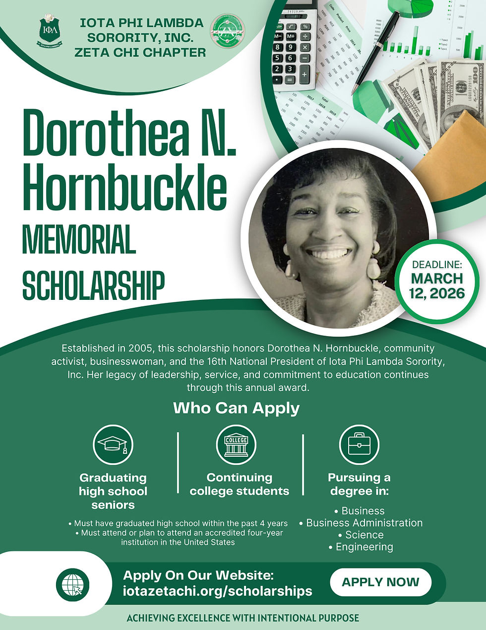 Spring 2026 Scholarships - Dorethea N. Hornbuckle Memorial Scholarship.png