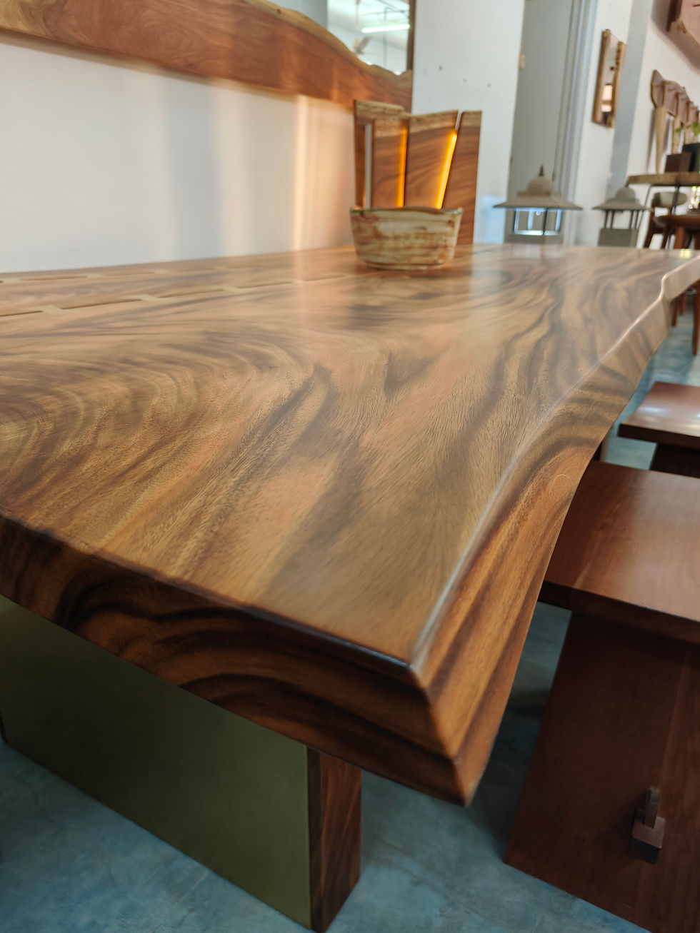 Thumbnail: Raintree - Brass Inlay - Dining Table