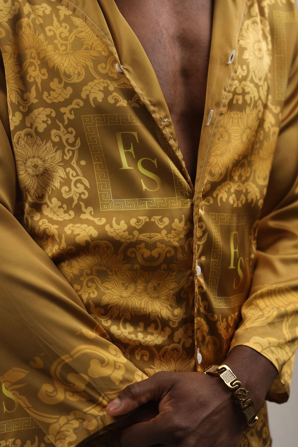 Thumbnail: GOLD DRIP - MEN'S CAMI PYJAMA SET