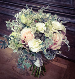 bouquet de mariée effet hiver