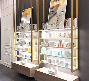agencement magasin esthétique