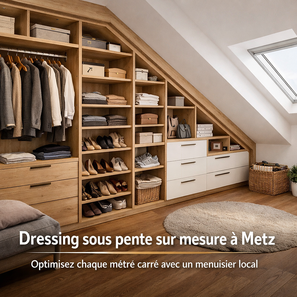 Dressing sous pente sur mesure à Metz