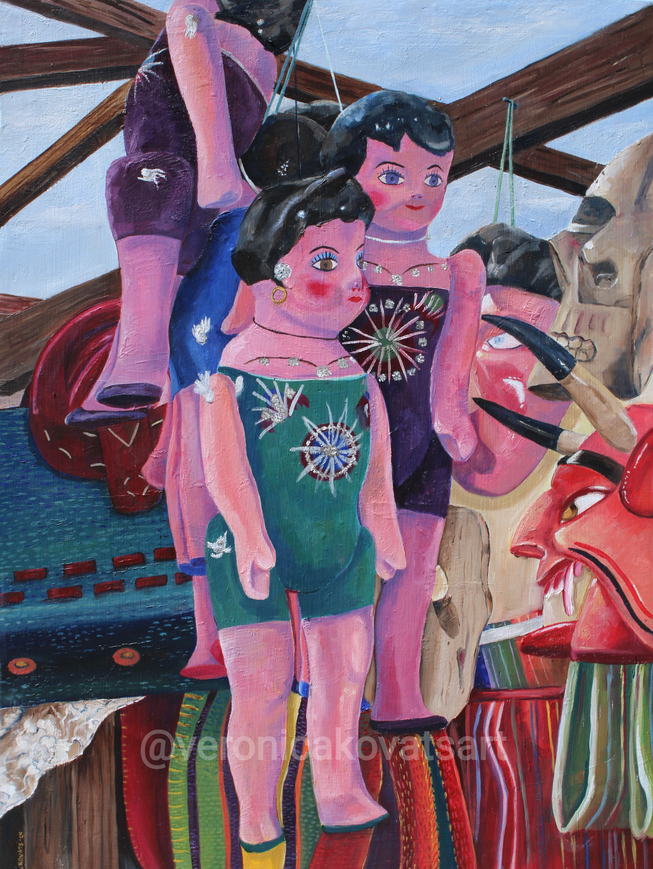 Muñecas de Cartón print