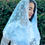 Thumbnail: White, Black, Ivory, Pink, Blue or Green Veil - Large 