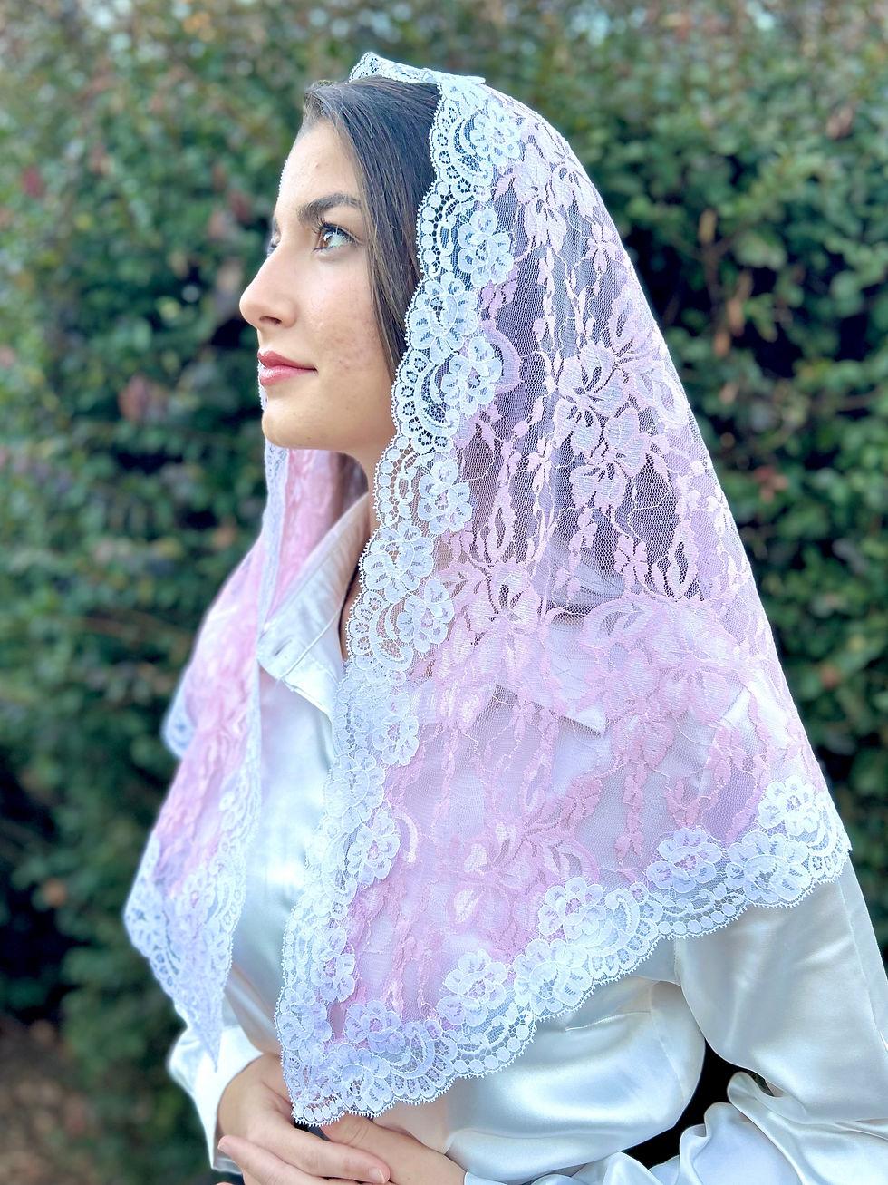 Thumbnail: White, Black, Ivory, Pink, Blue or Green Veil - Large 