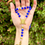 Thumbnail: Handmade Royal blue Marian cord rosary