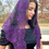 Thumbnail: Purple on Black Angel Mantilla