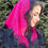 Thumbnail: Fuchsia Veil Black or White Trim - Medium