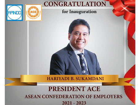 Congratulation untuk Dr. Haryadi Sukamdani.