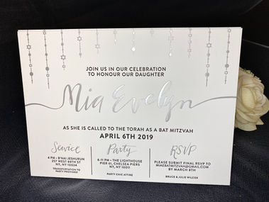 SILVER FOIL STAMPING AND LETTERPRESS IN BLAC