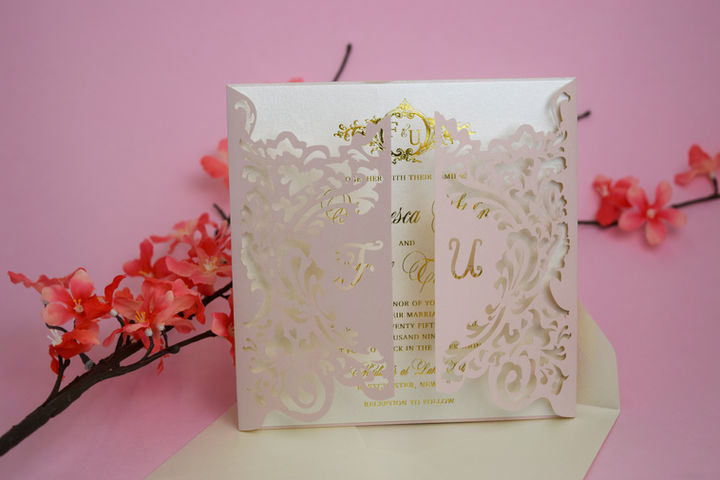 Custom laser cut invitation NYC