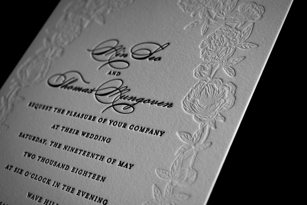 Artistic Letterpress Invitations