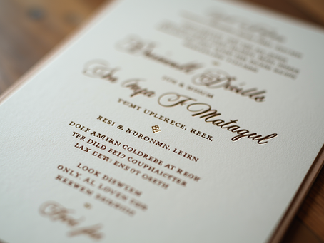 Unveiling Elegance: The Art of Custom Invitations in NYC with Letterpress and Foil Stamping